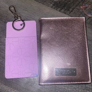 Bundle: Kate Spade luggage tag & VS Passport holder